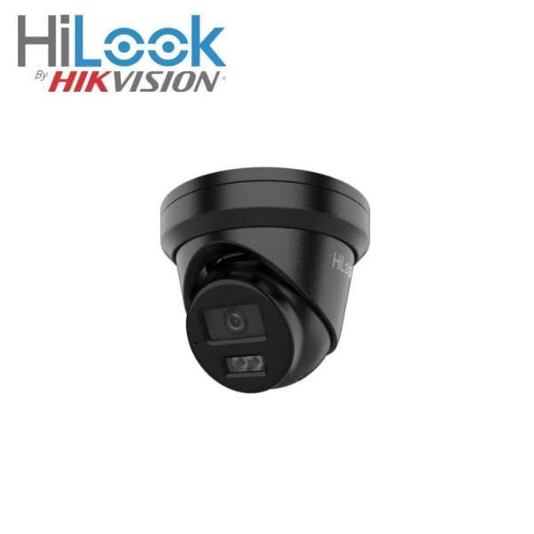 HILOOK IPC-T381H-MU BLACK 4K 8 MP Acusense Smart Hybrid Light Fixed Turret Network Camera 2.8mm