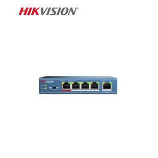 Hikvision 4 Port Unmanaged PoE Switch, 1*100M Uplink, DS-3E0105P-E