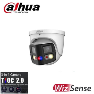 Dahua DH-IPC-PDW3849-A180-AS-PV-ANZ 2x4MP TiOC Duo Splicing Fixed-focal Eyeball WizSense Network Camera