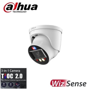 Dahua DH-IPC-HDW3649H-ZAS-PV-ANZ 6MP TIOC 2.0 Smart Dual Light Active Deterrence Vari-focal Eyeball WizSense Network Camera