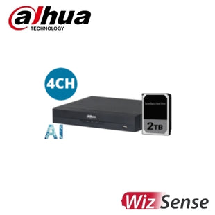 Dahua DHI-NVR4104HS-P-AI/ANZ 4 Channel 4PoE Wizsense Network Video Recorder (2TB HDD Installed)