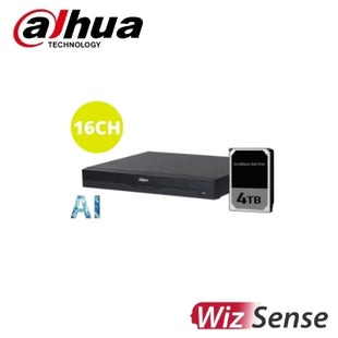 Dahua DHI-NVR4216-16P-AI/ANZ 16 Channel up to 16MP Wizsense Network Video Recorder (4TB HDD Installed)