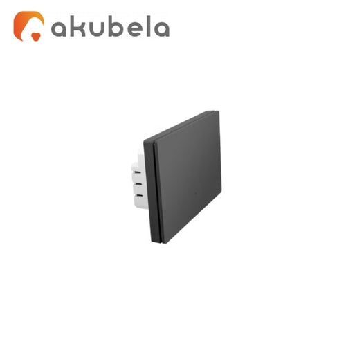 Akubela Zigbee Smart Light Switch 1 Gang Glass Surface Black