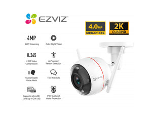 Ezviz C3W Pro 4MP 2K Wi-fi Camera With Full Color Night Vision