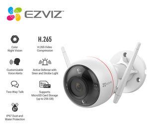 Ezviz C3W FHD Wi-fi camera with full-color night vision, CS-CV310-A0-3C2WFRL, 2.8/4mm