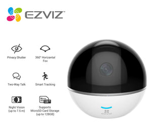 Ezviz C6TC Full-Room Coverage, Full HD 1080p Wi-Fi pan-tilt camera , Motion-Tracking Master, CS-CV248-A0-32WFR