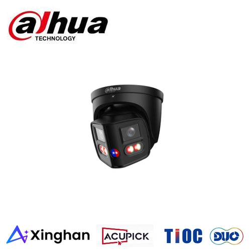 Dahua DH-IPC-PDW31259-A180-AS-PV-ANZ Black 2x6MP TiOC Duo Splicing Fixed-focal Eyeball WizSense Network Camera *NEW*