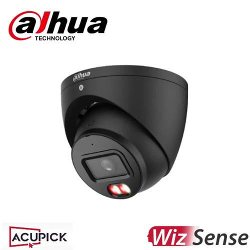 Dahua DH-IPC-HDW3667EM-S-IL-ANZ-BLK 6MP Smart Dual Light Fixed-focal Eyeball WizSense Network Camera BLACK