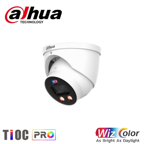 Dahua DH-IPC-HDW3649H-AS-PV-PRO-ANZ 6MP TIOC PRO Smart Dual Illumination Active Deterrence Fixed-focal Eyeball WizSense Network Camera 2.8mm *NEW*