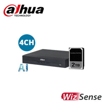 Dahua DHI-NVR4104HS-P-AI/ANZ-2T 4 Channel 4PoE Wizsense Network Video Recorder (2TB HDD Installed)