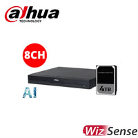 Dahua DHI-NVR4208HS-8P-AI/ANZ-4T 8 Channel 8PoE Wizsense NVR – 2HDD Bays(4TB HDD Installed)