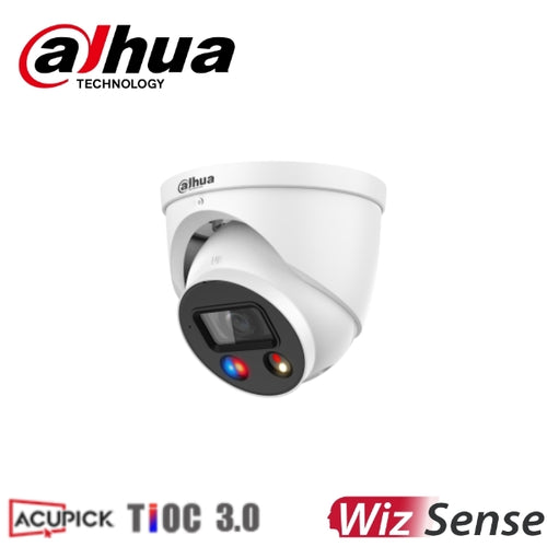 Dahua DH-IPC-HDW3849H-AS-PV-ANZ-S2 4K 8MP TIOC 3.0  Smart Dual Illumination Active Deterrence Fixed-focal Eyeball WizSense Network Camera 2.8mm *NEW*
