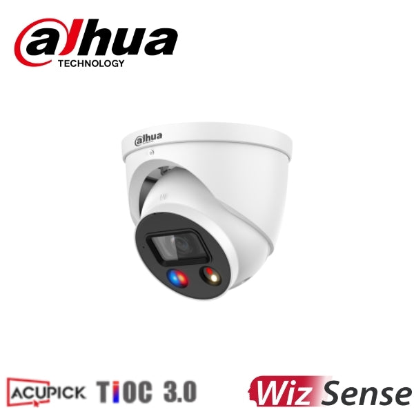 Dahua DH-IPC-HDW3849H-AS-PV-ANZ-S2 4K 8MP TIOC 3.0  Smart Dual Illumination Active Deterrence Fixed-focal Eyeball WizSense Network Camera 2.8mm *NEW*