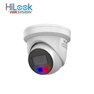 HILOOK 4K 8MP IPC-T289-MU/SL 2.8mm All-in-One Fixed Turret Network Camera, Blue / Red Strobe / Audio