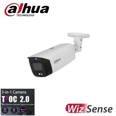 Dahua DH-IPC-HFW3849T1-ZAS-PV 4K 8MP TIOC 2.0 8MP Smart Dual Light Active Deterrence Vari-focal Bullet WizSense Network Camera