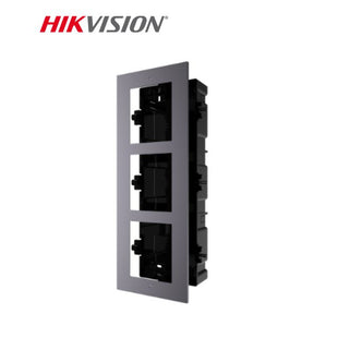 Hikvision 2nd Gen. Intercom, Door Station Gang Box, Flush Mount, Supports 3 Modules, DS-KD-ACF3