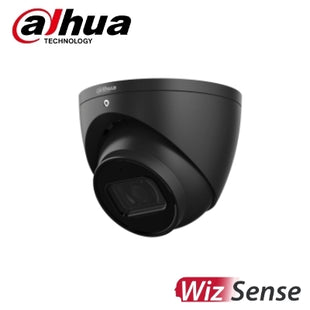 Dahua DH-IPC-HDW3666EMP-S-AUS-BLK 6MP BLACK Turret IR Fixed focal Eyeball with SMD 4.0 Wizsense Network Camera 2.8MM