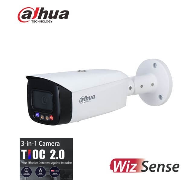 Dalhua IPC-HFW3849T1-AS-PV-S3 4K 8MP Full-color Active Deterrence Fixed-focal Bullet WizSense Network Camera