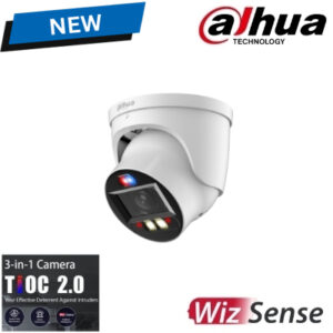Dalhua 4K 8MP TIOC 2.0 IPC-HDW3849H-ZAS-PV-ANZ Smart Dual Light Active Deterrence Vari-focal Eyeball WizSense Network Camera